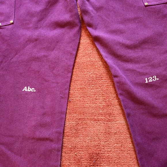 Advisory Board Crystals Abc Double Knee Carpenter PantsRhodolite Purple Size 30 - Picture 7 of 12